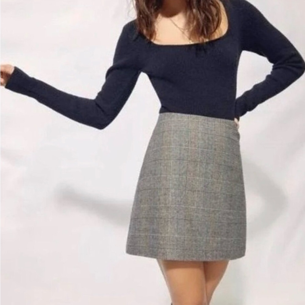 Wilfred Classic Plaid Mini Skirt